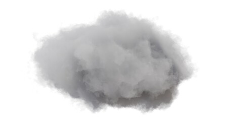 Shapes abstract cloud. Cloud icon. 3d rendering. Cloud 3d rendering.