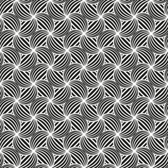 Art Deco seamless wave intersect pattern background