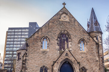 Fototapeta na wymiar Church of Orthodox Community of St Andrew, Edinburgh city, Scotland