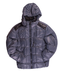 Men's    jacket in a hood isolated on a white background. Windbreaker jacket © vitalily_73