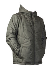 Men's    jacket in a hood isolated on a white background. Windbreaker jacket © vitalily_73