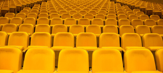 concert hall Red empty seats