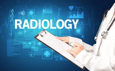 young doctor writing down notes