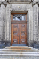 Entrance Gate to Dresden's Frauenkirche historic rebuilt church.