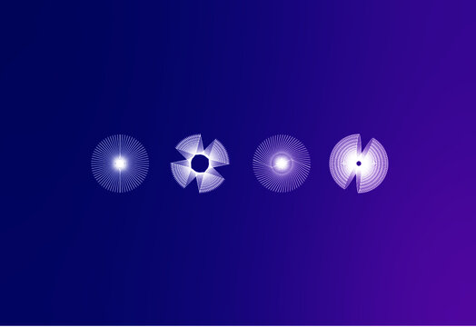 Circulos abstractos futuristas