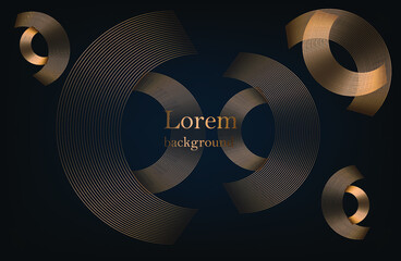 abstract background with gold circles. vector illustration.