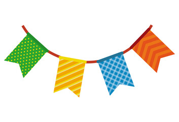 Obraz premium colors garlands hanging