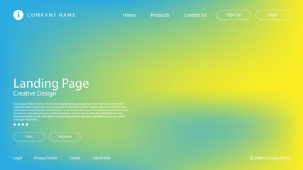 Naklejka premium Abstract Modern Background with Pastel Color and Blur Effect for Website Landing Page.