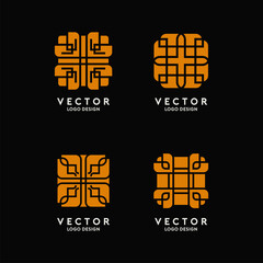 Abstract Elegant Shape Logo Template Vector