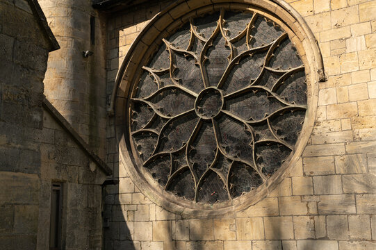 St Mary's Minster Rose window tracery