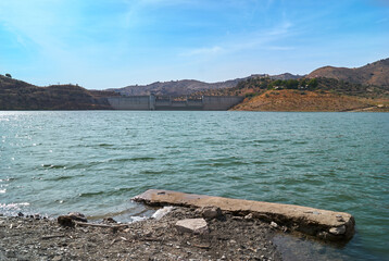 Presa Casasola, Campanillas river reservoir in Málaga - Almogía