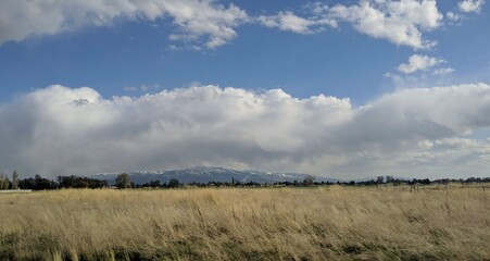 Cloudy Mountain Landscape