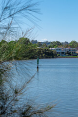 Fototapeta na wymiar View of Meadowbank on Parramatta river foreshore NSW Australia
