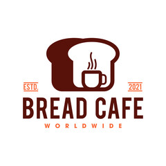 Bakery bread logo template, Bread shop logo template