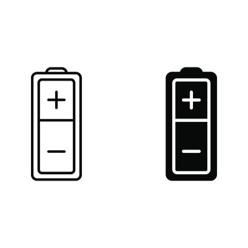 Battery. Single flat icon color e ditable