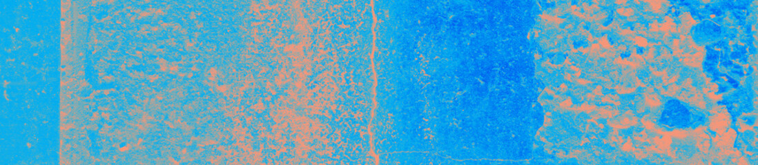 Fototapeta na wymiar abstract coral and blue color texture background with copy space for design