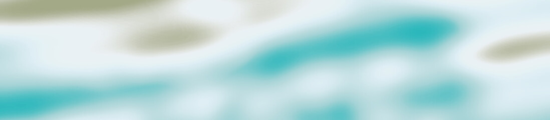 abstract blurred turquoise, blue, white and khaki colors background for design