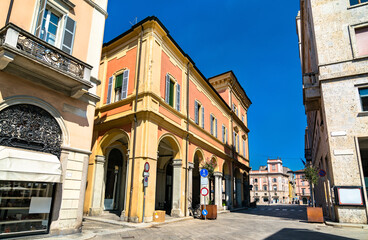 Fototapeta na wymiar Architecture of Piacenza in Italy