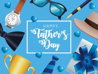 fathers day square frame