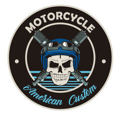 Fototapeta premium skull and spark plugs