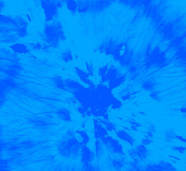 Fototapeta na wymiar Indigo Tie Dye Background. Ink Batik Light