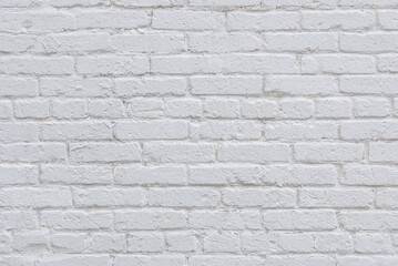 White brick loft wall background