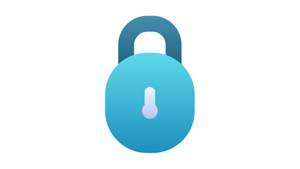 lock security padlock single isolated icon with single isolated icon with smooth style