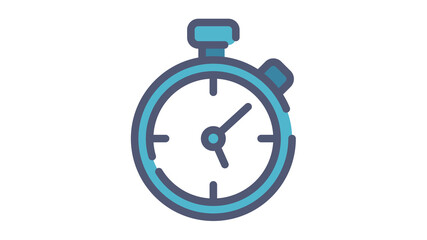 stop watch timer countdown single isolated icon with single isolated icon with flat dash or dashed style