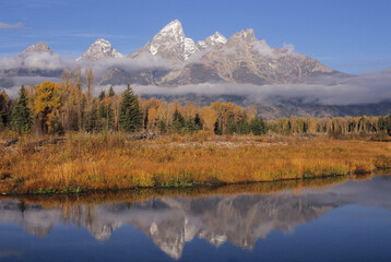  Fall in The Grand Tetons in Wyoming, USA