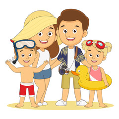 Summer holiday,Little kids playing on the beach,Holiday in a beach