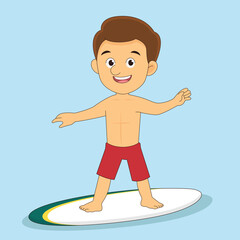 Fototapeta premium Man go to travel in summer holiday,Holiday in a beach