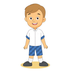 Cartoon children back to school background