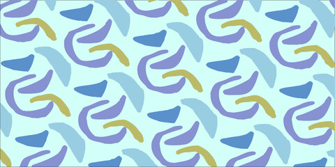 水色のモダンなシームレスなベクターのイラスト
