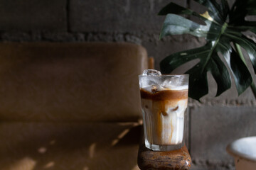 coffee latte on background