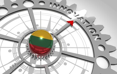 Global business and economic solutions concept. 3D illustration