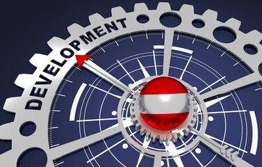 Global business and economic solutions concept. 3D illustration