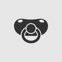 Obraz premium Vector Simple Isolated Pacifier Icon