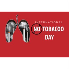 Vector illustration concept for World no tobacco day, 31 may