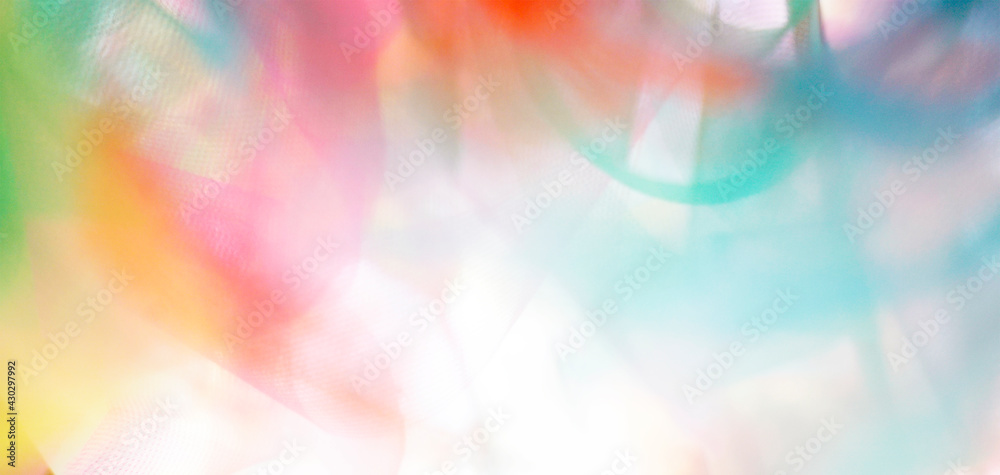 Wall mural blur movement colorful see-through fabric pattern design, concept background abstract colorful