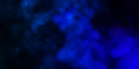 Dark BLUE vector backdrop with dots.