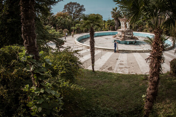 Fototapeta premium fountain in the park