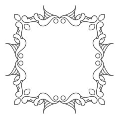 vintage ornament pattern frame. - Vector.