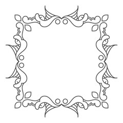 vintage ornament pattern frame. - Vector.