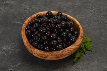 Fresh ripe sweet black currant