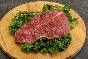 Raw beef steak for grill