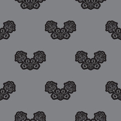 Seamless pattern with antique style ornament. Good for garments, textiles, backgrounds and prints.