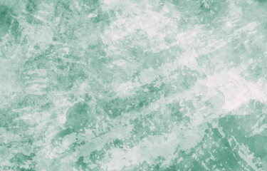 abstract blue green and white background with canvas texture and paint drips and spatter pattern in artistic illustration