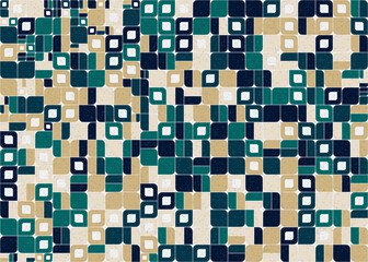 Abstract Geometric Pattern generative computational art illustration