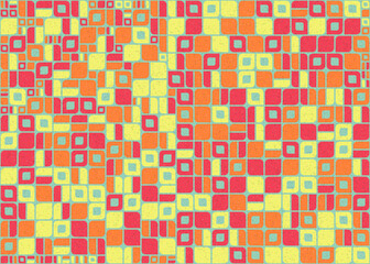 Abstract Geometric Pattern generative computational art illustration