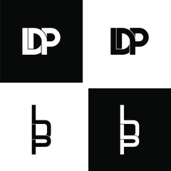 ldp letter original monogram logo design